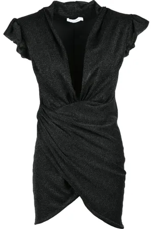 AMEN Dames, Jurken, Zwart, Maat: L Polyamide