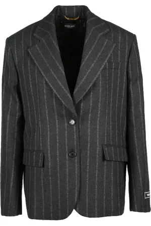 VERSACE Dames, Jassen, Grijs, Maat: 2XS Katoen