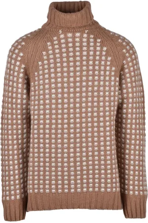 Daniele Fiesoli Heren, Truien, Bruin, Maat: XL Wol