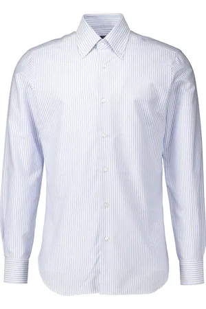 BARBA Heren, Overhemden, Blauw, Maat: 2XL