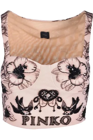 Pinko Dames, Tops, Veelkleurig, Maat: M Polyamide