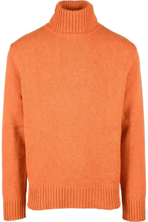 Universal Works Heren, Truien, Oranje, Maat: M Wol