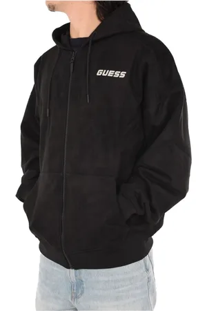 Guess Heren, Sweatshirts & Hoodies, Zwart, Maat: S Suède
