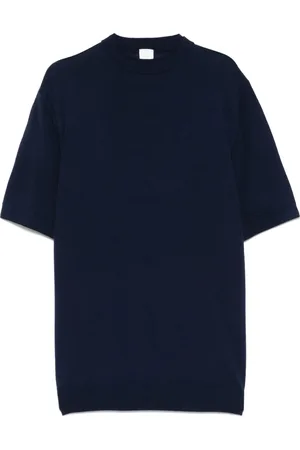 ELEVENTY Heren, Truien, Blauw, Maat: S Wol