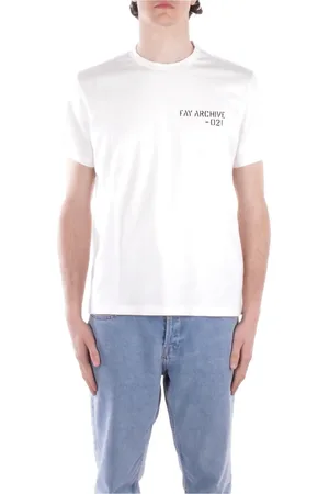 FAY Heren, Tops, Wit, Maat: XL Katoen