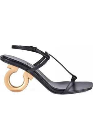 Salvatore Ferragamo Dames, Schoenen, Zwart, Maat: 38 1/2 EU Leer