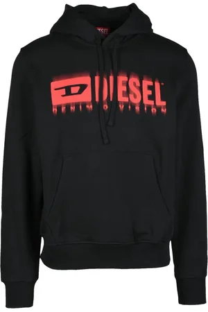 Diesel Heren, Sweatshirts & Hoodies, Zwart, Maat: M Katoen