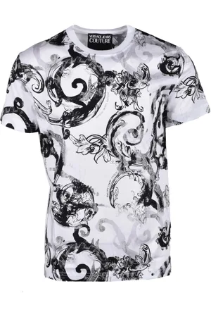 VERSACE Heren, Tops, Zwart, Maat: 2XL Katoen