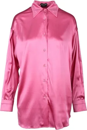 Tom Ford Dames, Blouses & Shirts, Roze, Maat: S Zijde