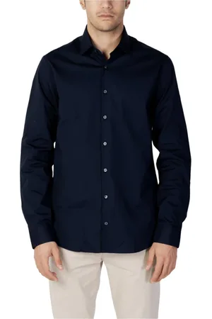 Calvin Klein Heren, Overhemden, Blauw, Maat: M
