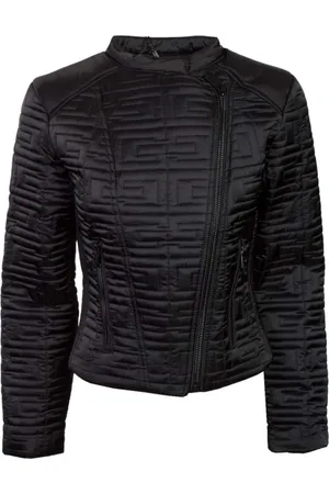 Guess Dames, Jassen, Zwart, Maat: XS Leer