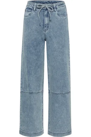 Kaffe Dames, Jeans, Blauw, Maat: L Denim