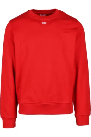 Diesel Heren, Sweatshirts & Hoodies, Rood, Maat: M Katoen