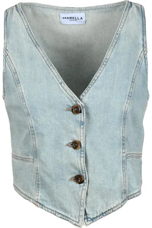 MARELLA Dames, Jassen, Blauw, Maat: L Katoen