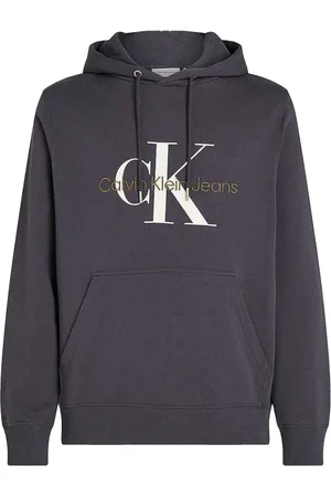 Calvin Klein Heren, Sweatshirts & Hoodies, Blauw, Maat: M Katoen