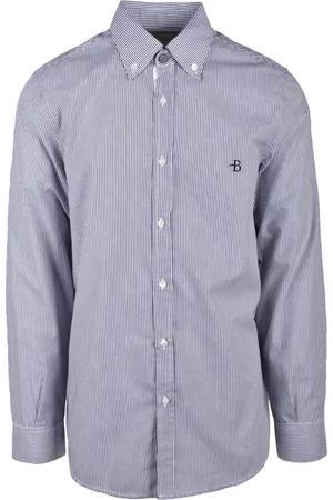 BALLANTYNE Heren, Overhemden, Blauw, Maat: 2XL Katoen