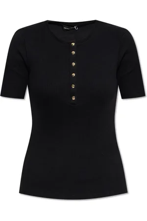 ANINE BING Dames, Tops, Zwart, Maat: S Katoen