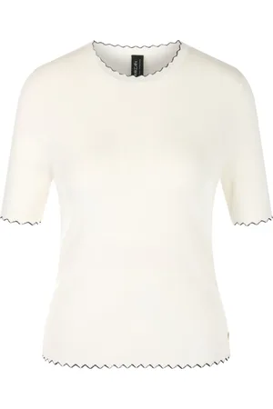 Marc Cain Dames, Tops, Wit, Maat: 2XL