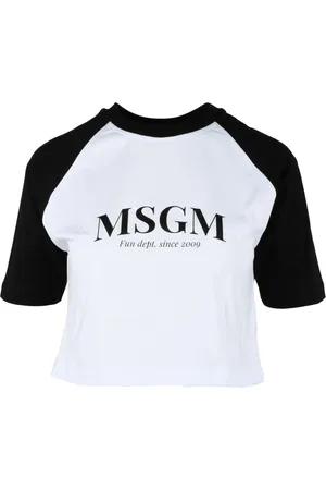 Msgm Dames, Tops, Wit, Maat: XS Katoen