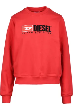 Diesel Dames, Sweatshirts & Hoodies, Rood, Maat: S Katoen