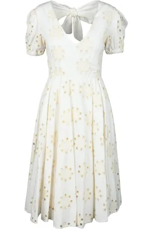 Giulia N Couture Dames, Jurken, Wit, Maat: XS Katoen