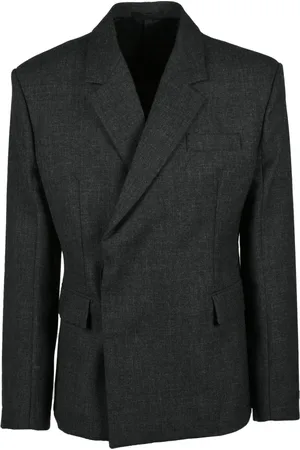 Prada Heren, Jassen, Zwart, Maat: L Wol