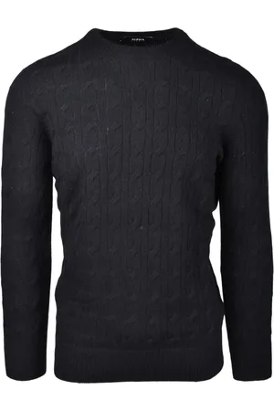 ALPHA STUDIO Heren, Truien, Zwart, Maat: XL Wol