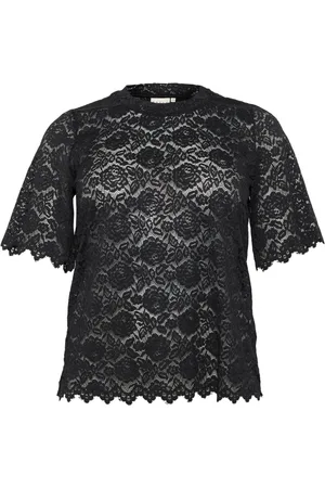 Kaffe Dames, Tops, Zwart, Maat: S Polyamide