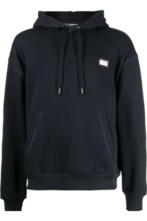 Dolce & Gabbana Heren, Sweatshirts & Hoodies, Blauw, Maat: S Katoen