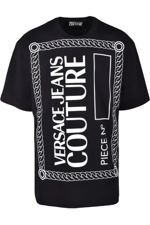 VERSACE Heren, Tops, Zwart, Maat: XL Katoen