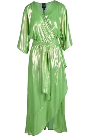 ACCESS FASHION Dames, Jurken, Groen, Maat: L Poliester
