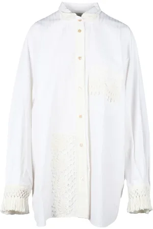 FORTE FORTE Dames, Blouses & Shirts, Wit, Maat: L Katoen