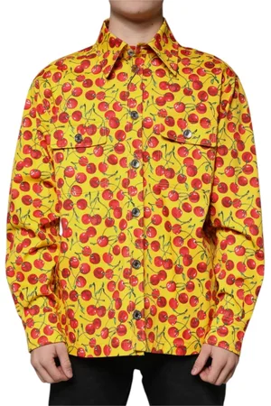 Dolce & Gabbana Heren, Overhemden, Geel, Maat: XL Katoen