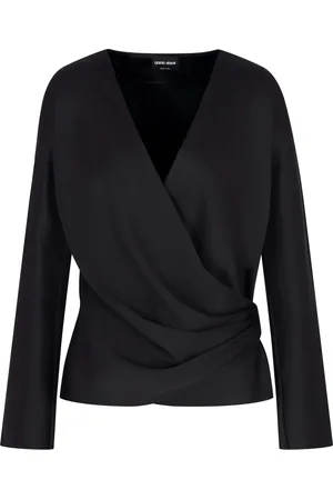 Giorgio Armani Dames, Blouses & Shirts, Zwart, Maat: M