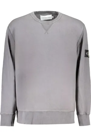 Calvin Klein Heren, Sweatshirts & Hoodies, Grijs, Maat: S Katoen