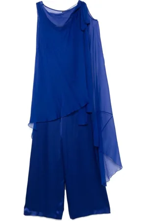 Alberta Ferretti Dames, Jurken, Blauw, Maat: L