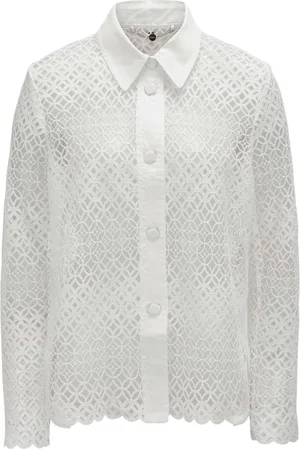 Marc Cain Dames, Blouses & Shirts, Wit, Maat: XL