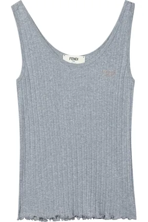 Fendi Dames, Tops, Grijs, Maat: M