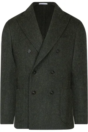 Boglioli Heren, Jassen, Groen, Maat: 2XL Wol