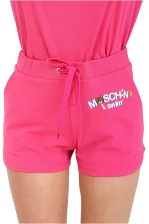 Moschino Dames, Korte broeken, Roze, Maat: XS Fleece