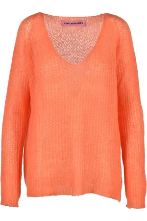 PINK MEMORIES Dames, Truien, Oranje, Maat: M Mohair