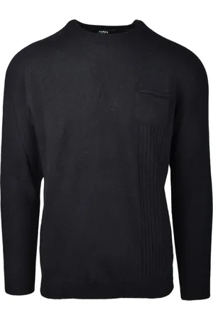 ALPHA STUDIO Heren, Truien, Zwart, Maat: XL Wol