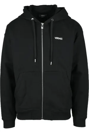 VERSACE Heren, Sweatshirts & Hoodies, Zwart, Maat: L Katoen