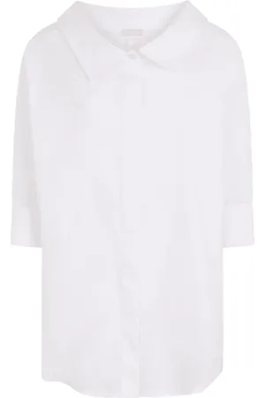 Liu Jo Dames, Blouses & Shirts, Wit, Maat: S Katoen