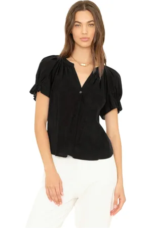 XiRENA Dames, Blouses & Shirts, Zwart, Maat: S