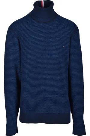 Tommy Hilfiger Heren, Truien, Blauw, Maat: 2XL Katoen