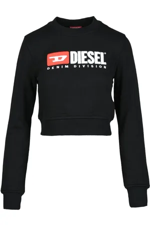 Diesel Dames, Sweatshirts & Hoodies, Zwart, Maat: S Katoen