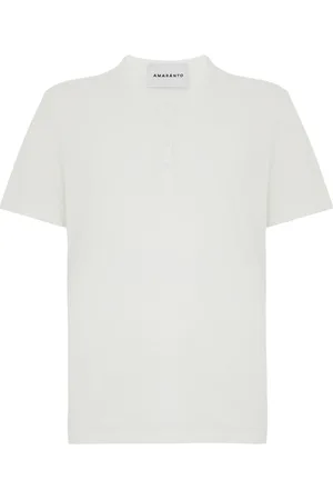 AMARANTO Amaránto, Heren, Tops, Wit, Maat: M