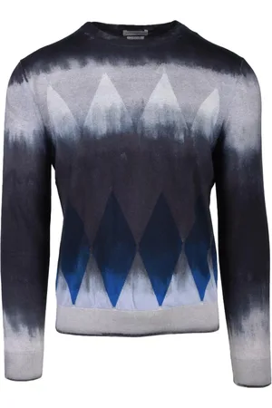 BALLANTYNE Heren, Truien, Blauw, Maat: M Katoen