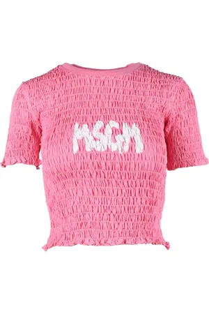 Msgm Dames, Tops, Roze, Maat: M Katoen